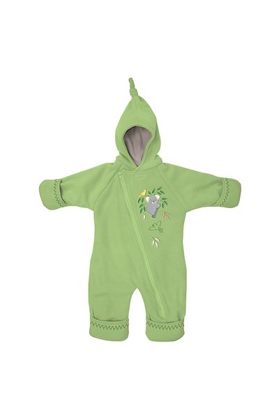 iplay 0-3 Months, One Size, Koala Double Layer Eco Fleece Hooded Baby Astronaut Jumpsuit