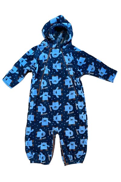 iplay 3-6 Months, One Size, Baby Boy Eco Fleece Hooded Astronaut Jumpsuit
