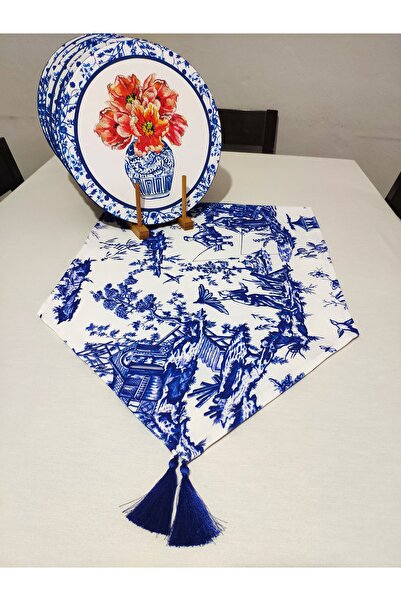 Viemso عداء ذو نمط عرقي ياباني، علبة شاحن مكونة من قطعتين (باستثناء لوحات الشاحن الخشبية)