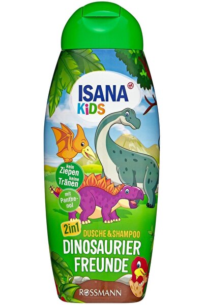 Isana Kids Shower Gel and Shampoo 2 in 1 Dinosaur Friends 300 ml
