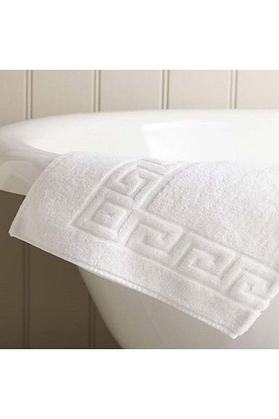 İz Concept Set of 4 Cotton Bath Mat 50x70 White Highly Absorbent Foot Towel