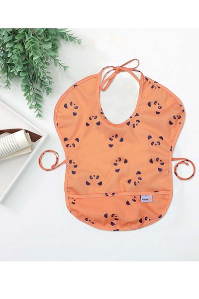 Modakids Panda Paw Washable Liquid Proof 6-24 Months Baby Food Bib
