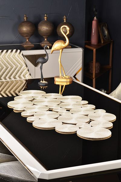 Natural Dowry Flossy Cream Washable Polyp Wicker Rope Living Room Dining Table Coffee Table Kitchen Cloth Runner
