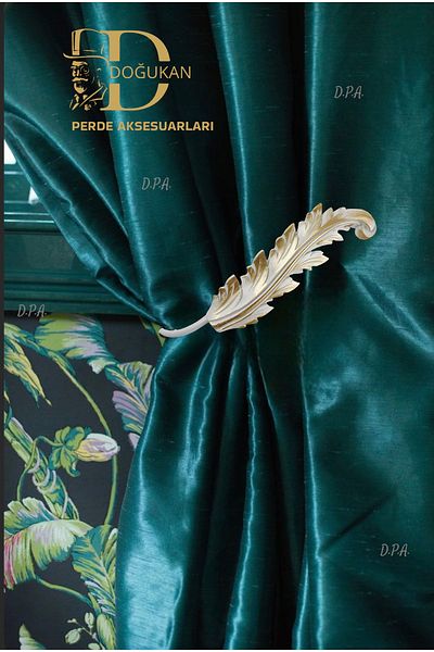 Doğukan perde aksesuarları White and Yellow Curtained Cocoon Arm - Accessory (1 Piece)