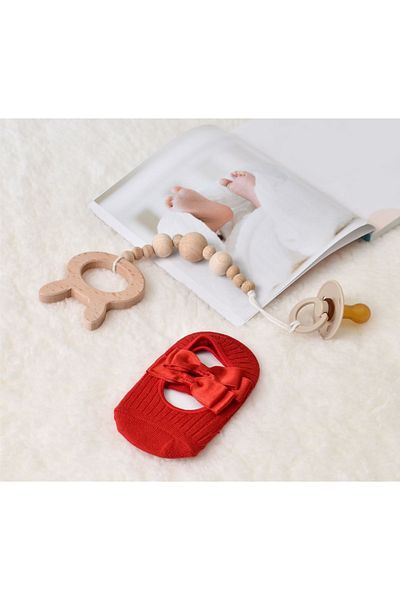 Little Ya Ya Love Baby Girl Red Ballerina Socks (red)