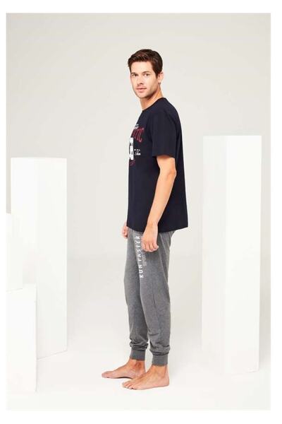 Mod Collection Erkek Lacivert Spor Pijama Takım