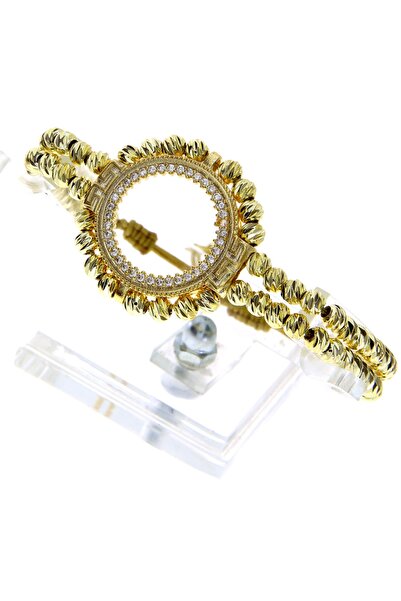 ŞENALTIN Iki Sıra Sarı Dorikalı Sarı Ipli Çeyrek Için Makrome Bileklik