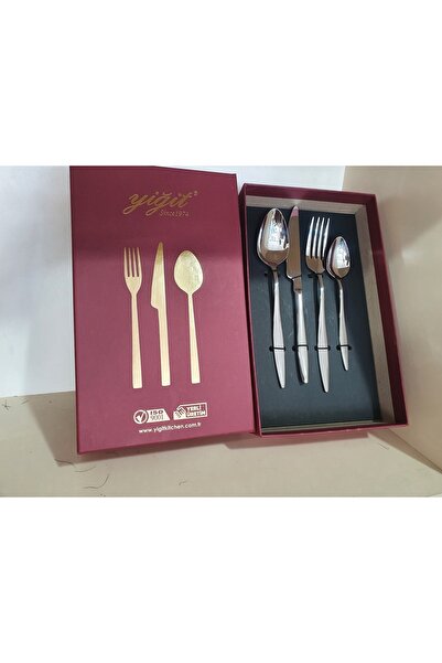 YİĞİTSTEEL SİNCE 1974 18/10 36 Parça Elit Model Sade Desen Kçb Seti