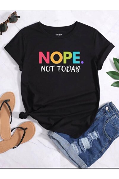 YUVEST Μπλουζάκι Unisex Μαύρο Oversize με στάμπα Nope.