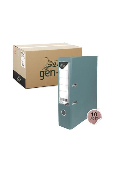 Gen-Of Plastic Folder Large Gray 10 Pieces