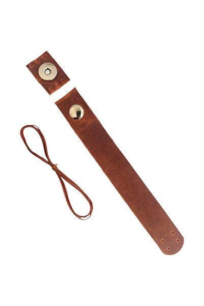 alfa tasarım atölyesi غطاء حقيبة من الجلد الطبيعي - شريط مغناطيسي قابل للخياط...