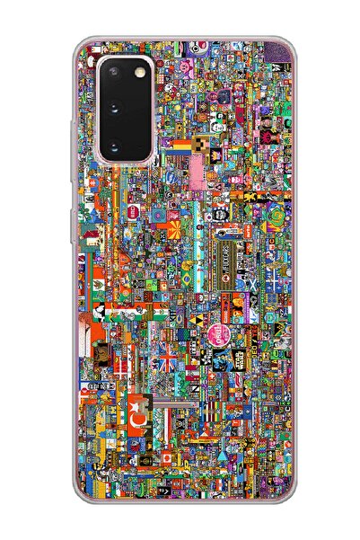 Spoyi Samsung S20 Fe R/place Hatıra Tasarımlı Şeffaf Telefon Kılıfı