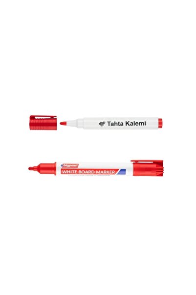 Bigpoint Board Marker Pen - Wooden Pen 1-4 Mm Red Set