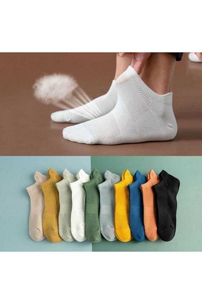 Çoraphane 8 Pairs of Colorful Ankle Booties Socks