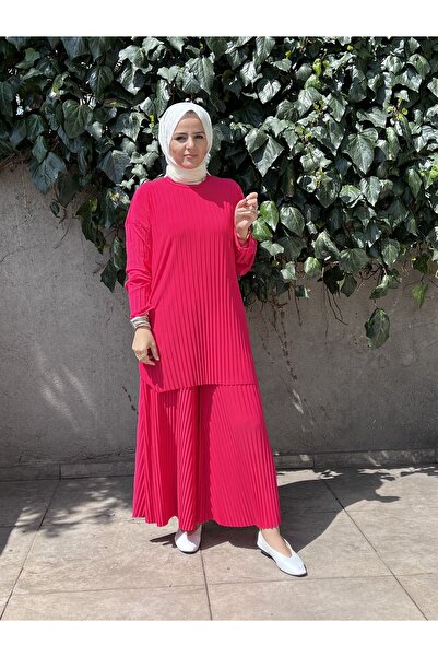 ASEL FASHİON Set dublu plisat Sandy