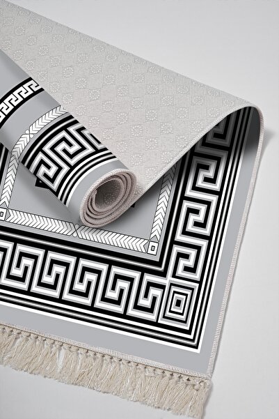 Alanur Home Eco Trend Djt Washable Non-Slip Base 3-Piece Bedroom Set 651m Modern Gray