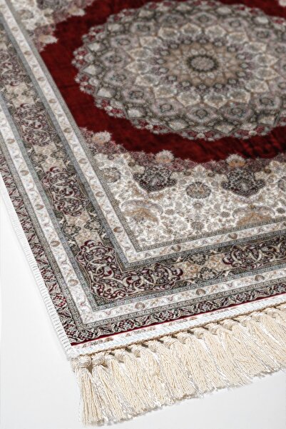 Alanur Home Eko Trend Djt Yıkanabilir Kaymaz Taban 3 Lü Yatak Odası Takımı 1909 Osmanli Kırmızı