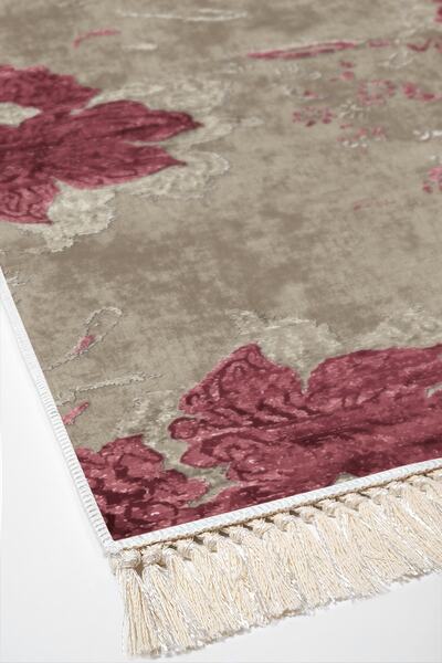 Alanur Home Eco Trend Djt Washable Non-Slip Base 3-Piece Bedroom Set 660m Watercolor Powder