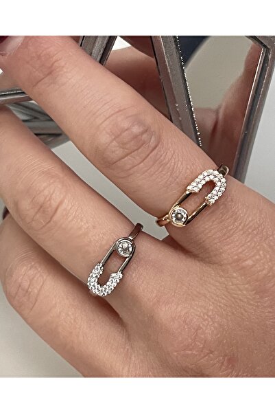 Nicce Zirkon Çengel Yüzük Gold