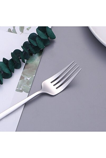 DMR LİFE Elite Plain Fork Spoon Knife Set 72 Pieces for 12 People