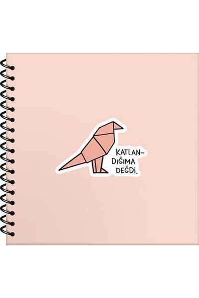 Hisli Şeyler Lined Notebook 16 X 15 Cm Worth Folding (50 Sheets)