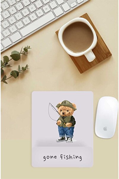 Gizeo Concept Mouse Pad cu model Teddy pentru pescuit cu suport pentru închei...
