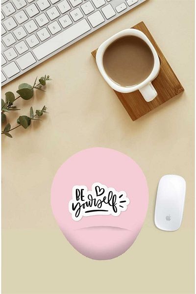Gizeo Concept لوحة ماوس مكتوب عليها "Be Yourself" تدعم المعصم