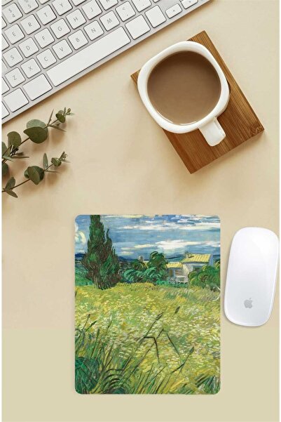 Gizeo Concept Mouse Pad cu model Van Gogh Green Field cu suport pentru închei...