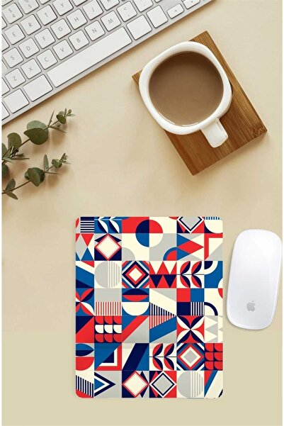 Gizeo Concept Mouse Pad cu model geometric cu suport pentru încheietura mâinii