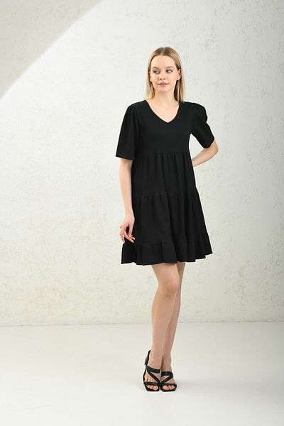 VOLT CLOTHİNG Women's Short Sleeve Seersucker Dress