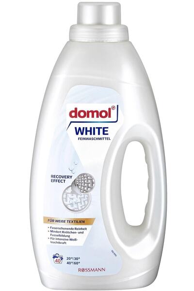 DOMOL Beyazlara Özel Çamaşır Deterjanı 40 Yıkama, Makine Kullanımı 1500 Ml