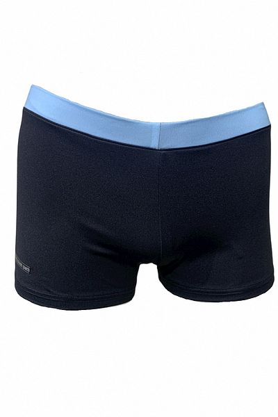 Fs Men's Black Light Blue Swimmer Sea Pool Beach Swimsuit