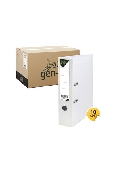 Gen-Of Plastic Folder Large White 10 Pieces
