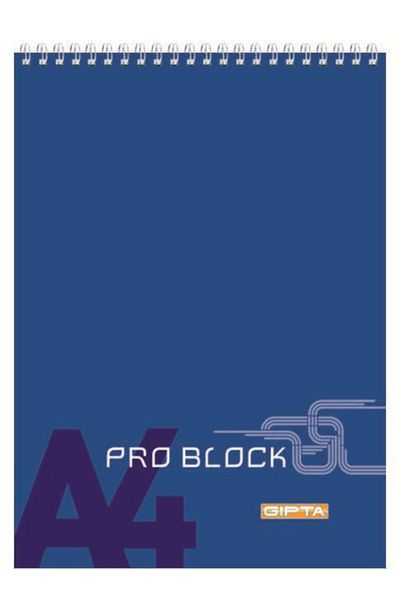 Gıpta Pro Block Spiral Cardboard Cover Memo Pad (a6)-40 Sheets Striped