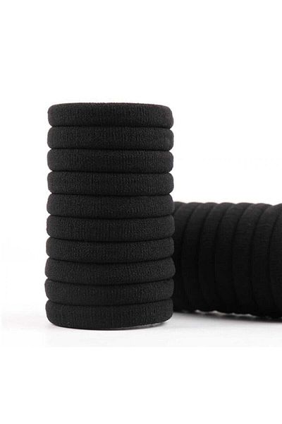 Askıcı Set de 24 de catarame din cauciuc negru