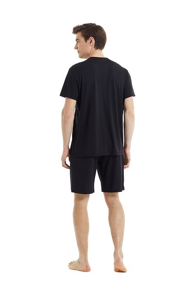 Blackspade Pajama Set with Shorts-30814-black