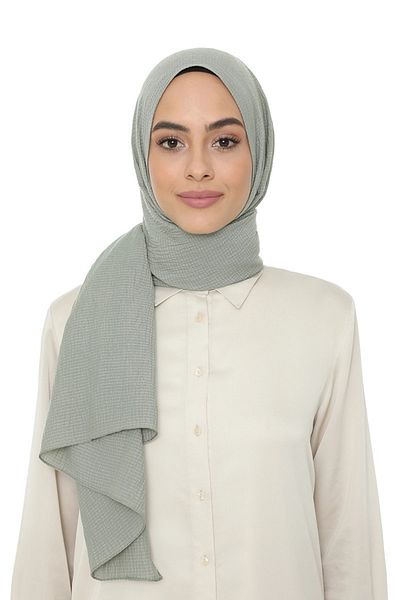 Levidor Women's Light Green Natural Cazz Shawl