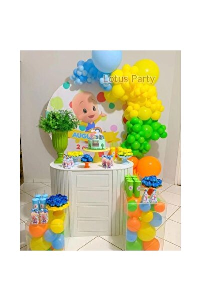 LOTUS PARTY 100 Pieces - Balloon Chain Set -( Green - Blue - Yellow - Orange ...