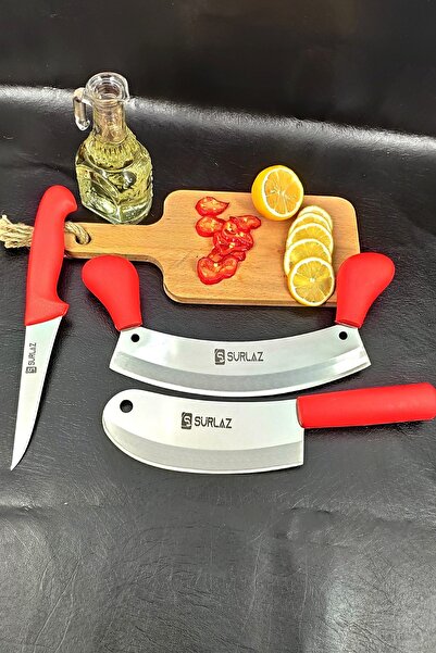 SürLaz Prolaz Kırmızı Kebap Seti Satır Zırh Bıçak