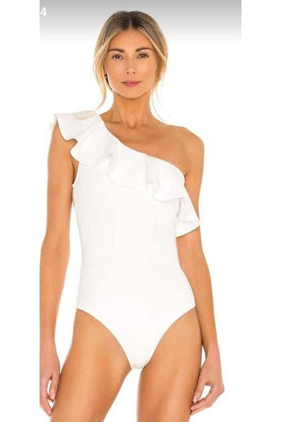 Nsb Tasarım Women's White Flounce Body