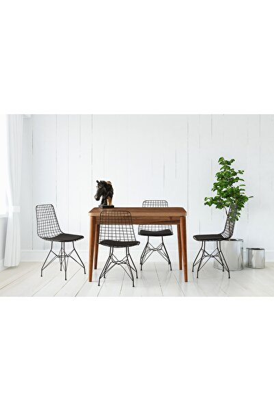 MUTLUALIŞVERİŞMERKEZİ Damla Açılır Döner Kaşıklıklı Mutfak Yemek Masası 70*110