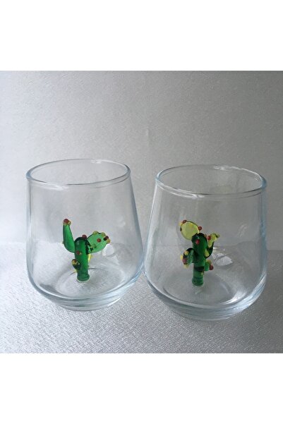 Paşabahçe Kaktüs Figürlü Kahve Yanı Su Bardağı Takımı (2 ADET)