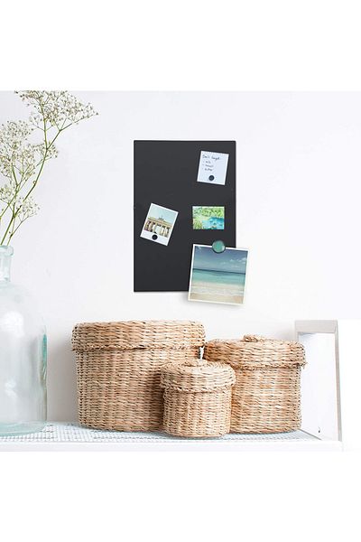 Dünya Magnet Magnetic Board Black, 50x32 Cm, Decorative, Metal Magnet Board