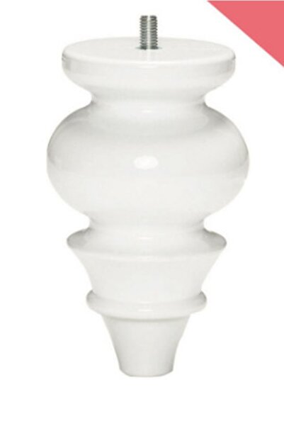 KARAKOÇ Safir 18 Cm Beyaz Modern Plastik Mobilya Ayağı (4 ADET)