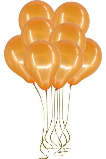 DÜVENCİ TİCARET Light Orange 10-Piece Metallic Balloon - M123
