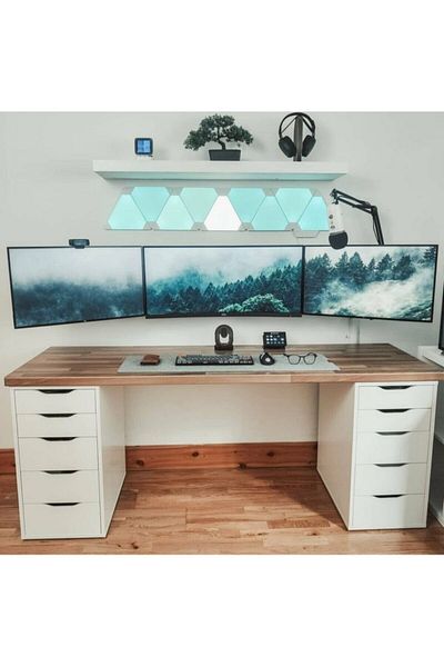 garaccu Felt Desk and Mouse Mat Pad for Office Gamer and Study Desk 35x75 Cm