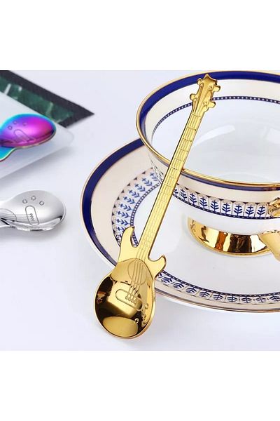 LOVYCO Gold Guitar Teaspoon 1 Piece