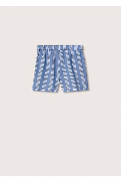 MANGO Kids Pantaloni scurți albaștri pentru copii