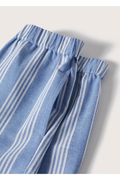 MANGO Kids Çizgili Koton Şort