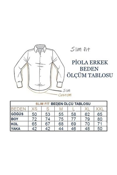 Piola Club Λευκό ανδρικό πουκάμισο Slim Fit